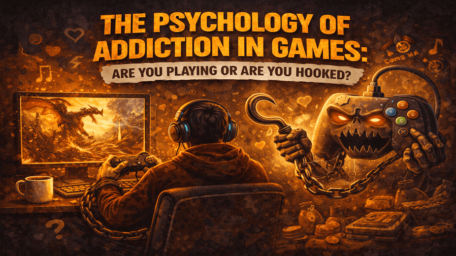 THE PSYCHOLOGY OF ADDICTION IN GAMES: ARE YOU PLAYING OR ARE YOU HOOKED? blog post