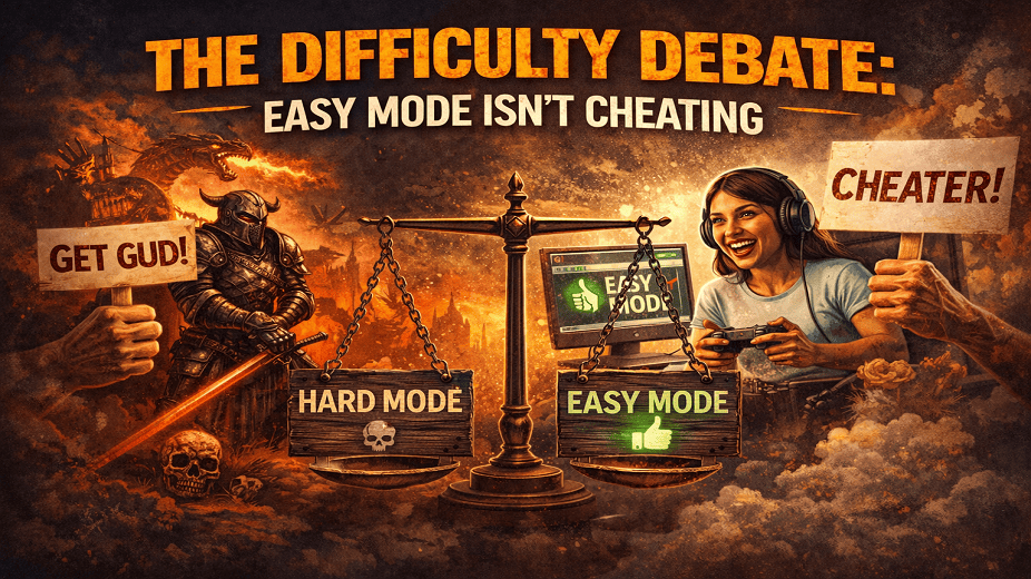 THE DIFFICULTY DEBATE: EASY MODE ISN'T CHEATING blog post