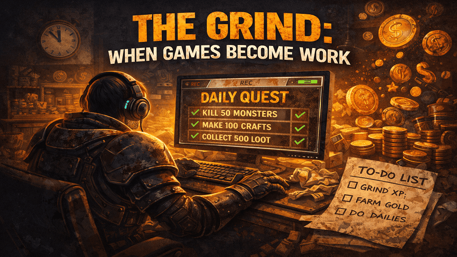 THE GRIND: WHEN GAMES BECOME WORK blog post