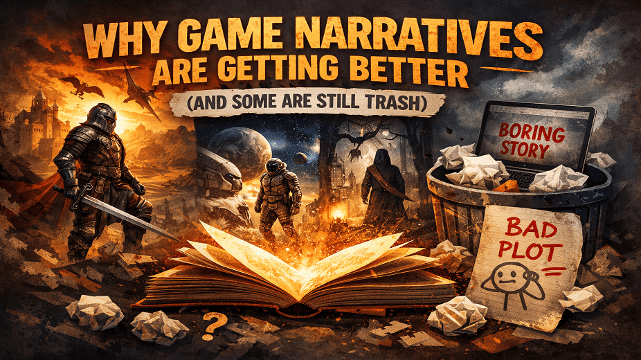 WHY GAME NARRATIVES ARE GETTING BETTER (AND SOME ARE STILL TRASH) blog post