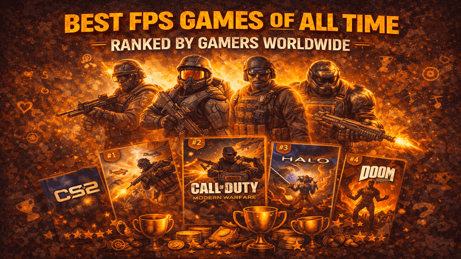 Best FPS Games of All Time: Ranked by Gamers Worldwide blog post